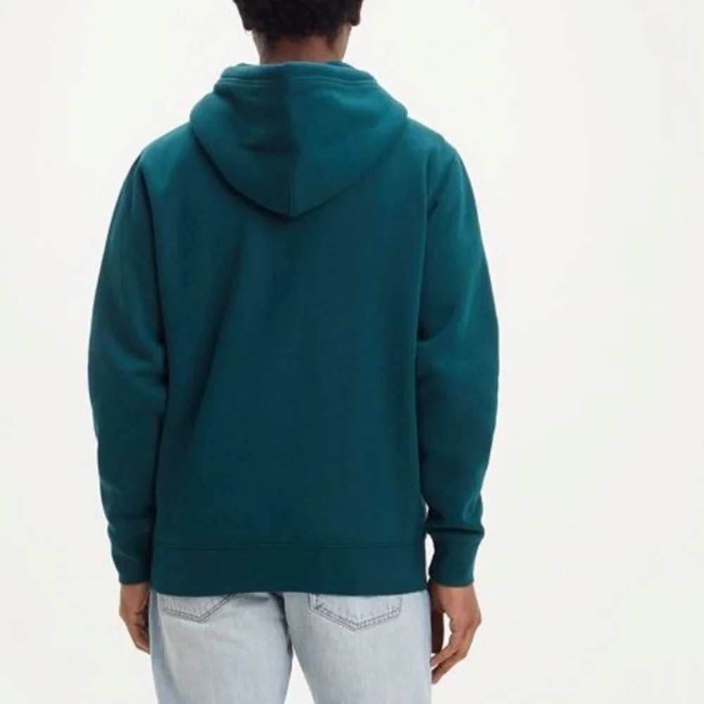 Levis Core Fleece Lined Full Zip Hoodie Sweatshirt Ponderosa Pine Green Sz S